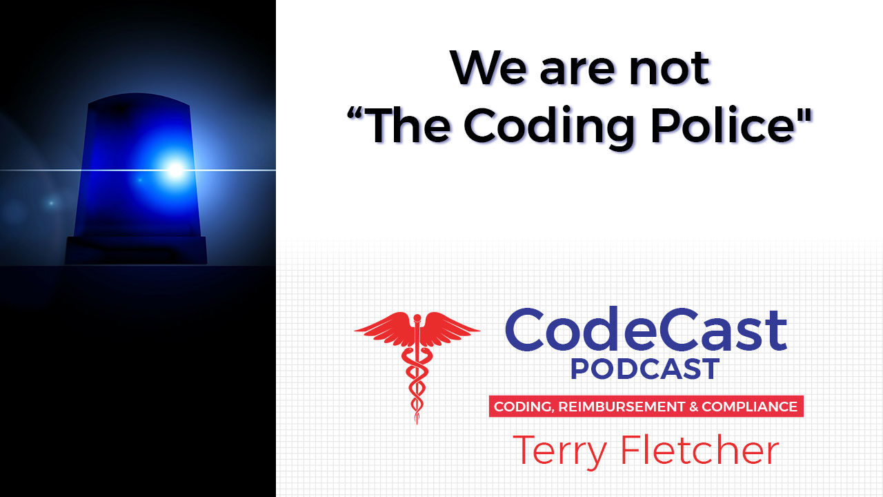 We are not "The Coding Police"