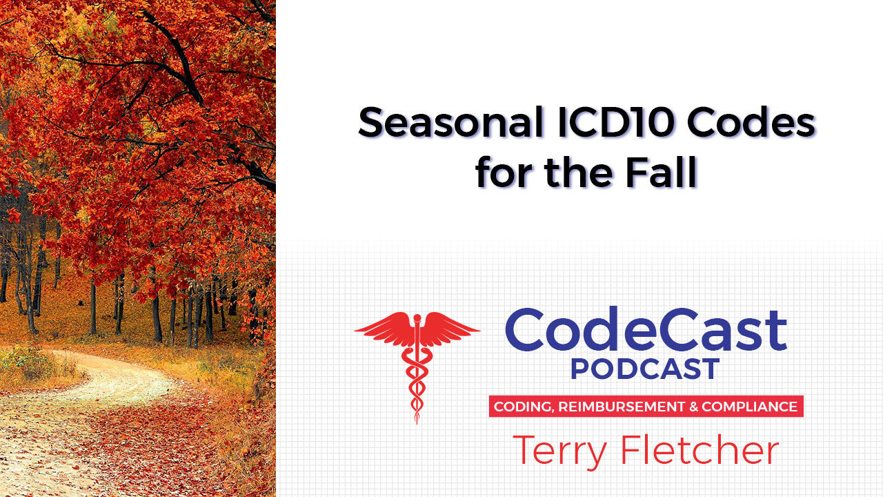 Seasonal ICD10 Codes for the Fall