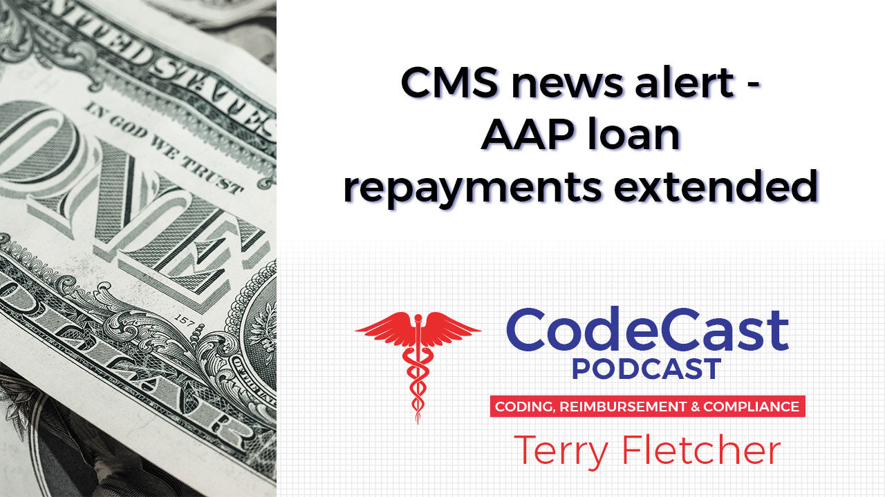 CMS news alert - AAP loan repayments extended