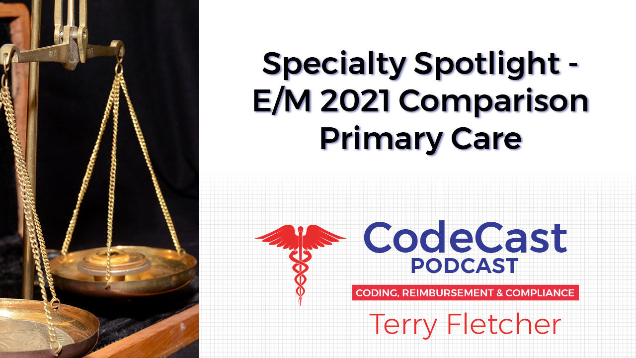 Specialty Spotlight - E/M 2021 Comparison Primary Care