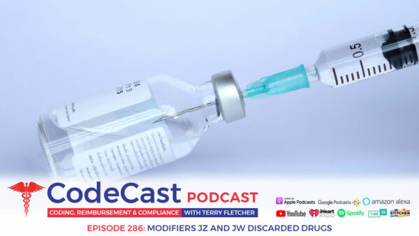 Modifiers JZ and JW Discarded Drugs